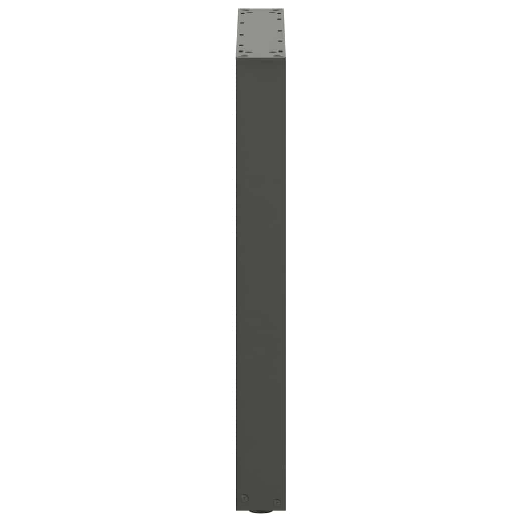 Valgomojo stalo kojos, U formos, 2 vnt., antracito spalvos, 60x(72-73) cm, plienas
