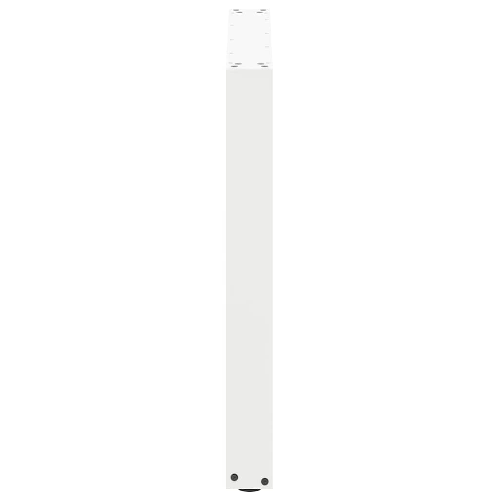 Valgomojo stalo kojelės, 2 vnt., U formos, baltos, 80x(72-73) cm, plienas