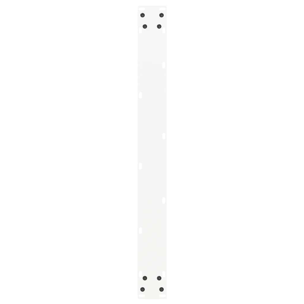 Valgomojo stalo kojelės, 2 vnt., U formos, baltos, 80x(72-73) cm, plienas