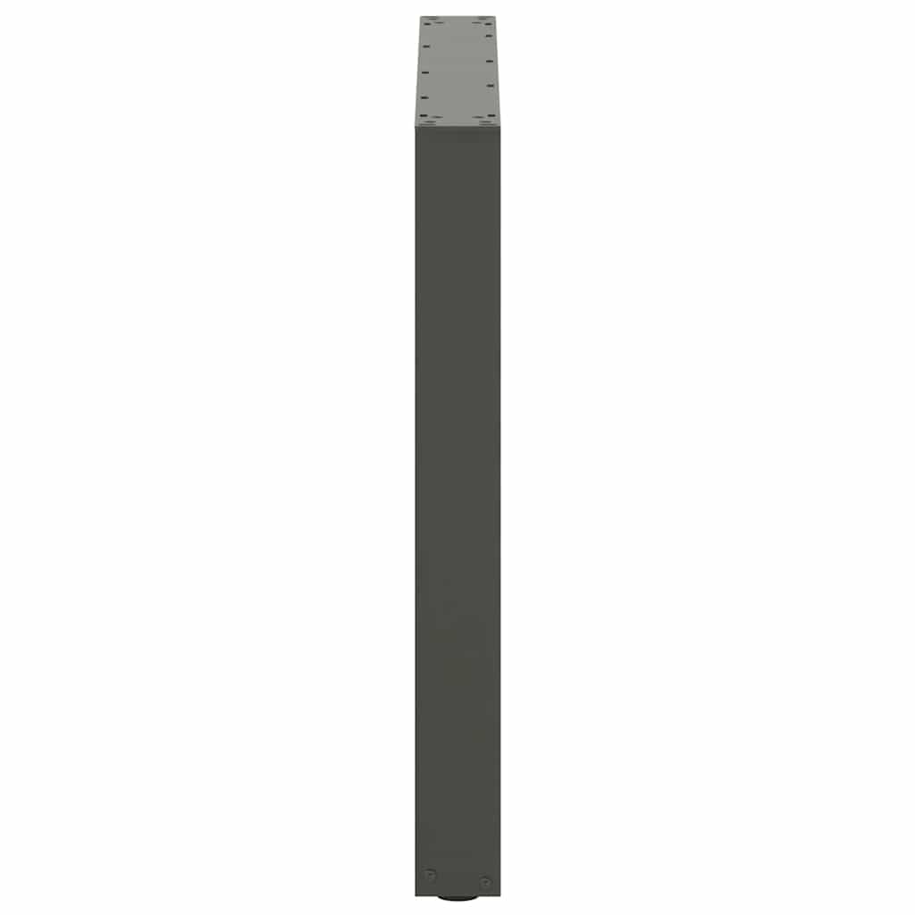 Valgomojo stalo kojos, 2 vnt., antracito spalvos, 80x(72-73) cm, plienas, U formos
