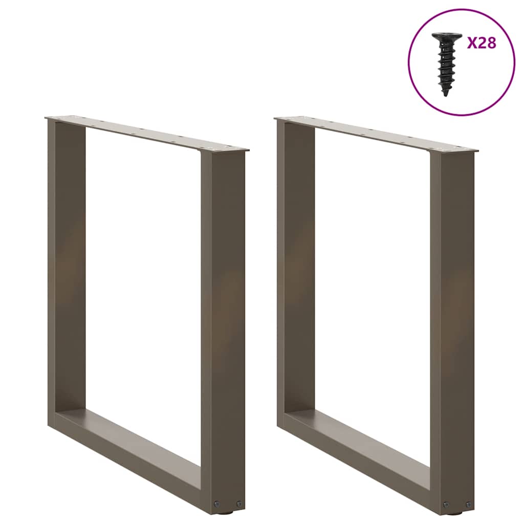 Valgomojo stalo kojelės, U formos, 2 vnt., 80x(72-73)cm