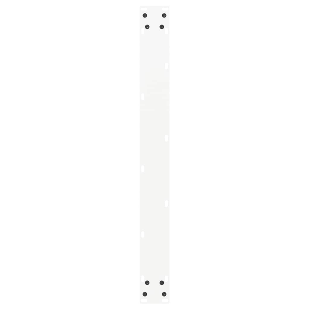 Valgomojo stalo kojelės, 2 vnt., baltos, 90x(72-73) cm, plienas, U formos