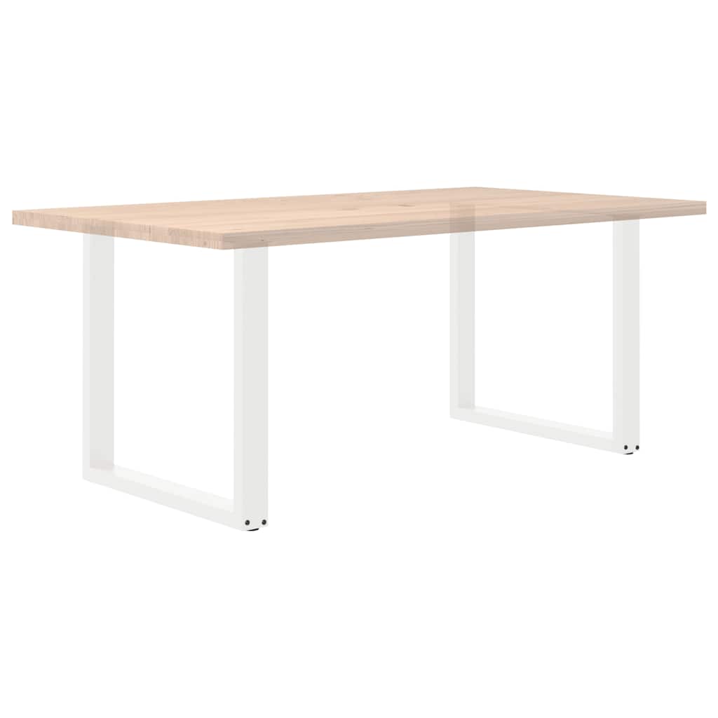 Valgomojo stalo kojelės, 2 vnt., baltos, 90x(72-73) cm, plienas, U formos