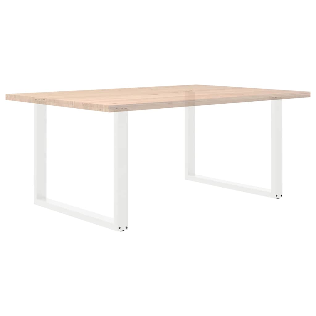 Dining table legs, 2 pcs., white, 100x(72-73) cm, steel, U-shaped
