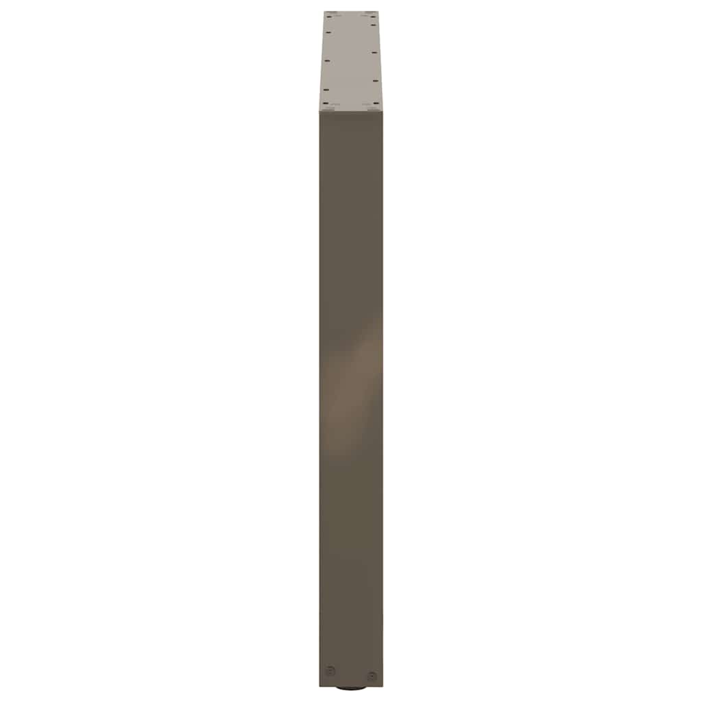 Valgomojo stalo kojelės, U formos, 2 vnt., natūralus plienas, 100 x (72-73) cm, plienas