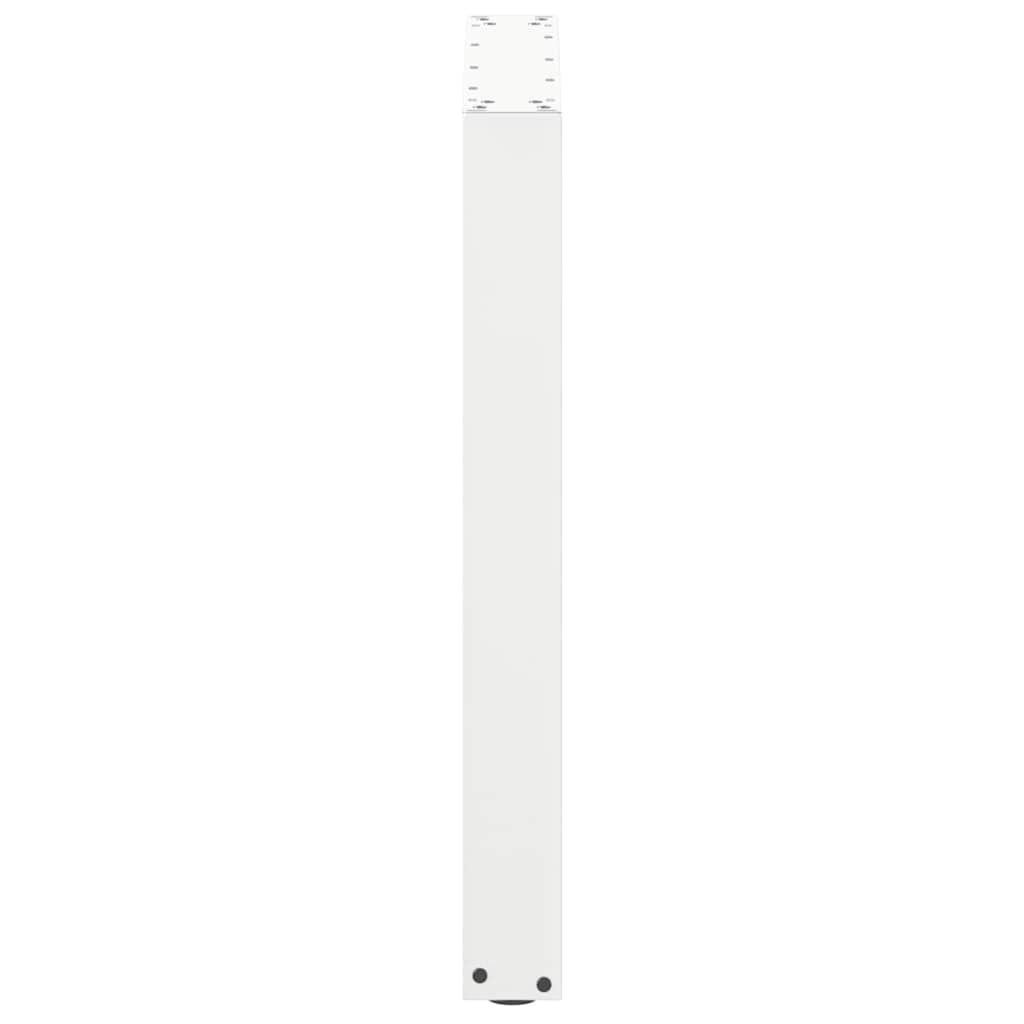 Valgomojo stalo kojelės, 3 vnt., baltos, 70x(72-73) cm, plienas, U formos