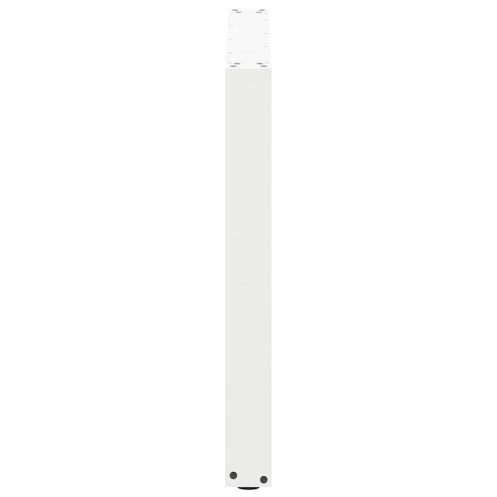 Valgomojo stalo kojelės, 3 vnt., baltos, 90x(72-73) cm, plienas, U formos