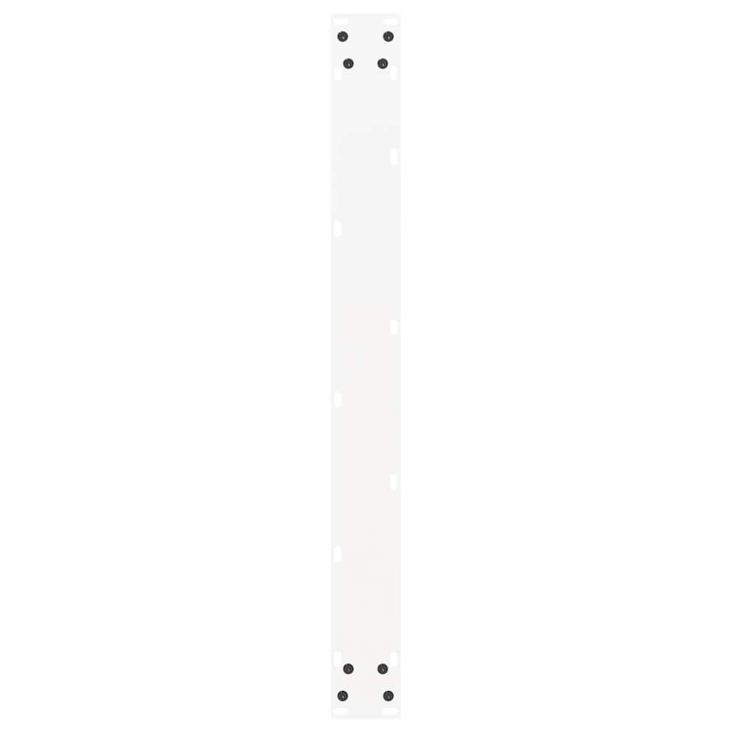 Valgomojo stalo kojelės, 3 vnt., baltos, 90x(72-73) cm, plienas, U formos