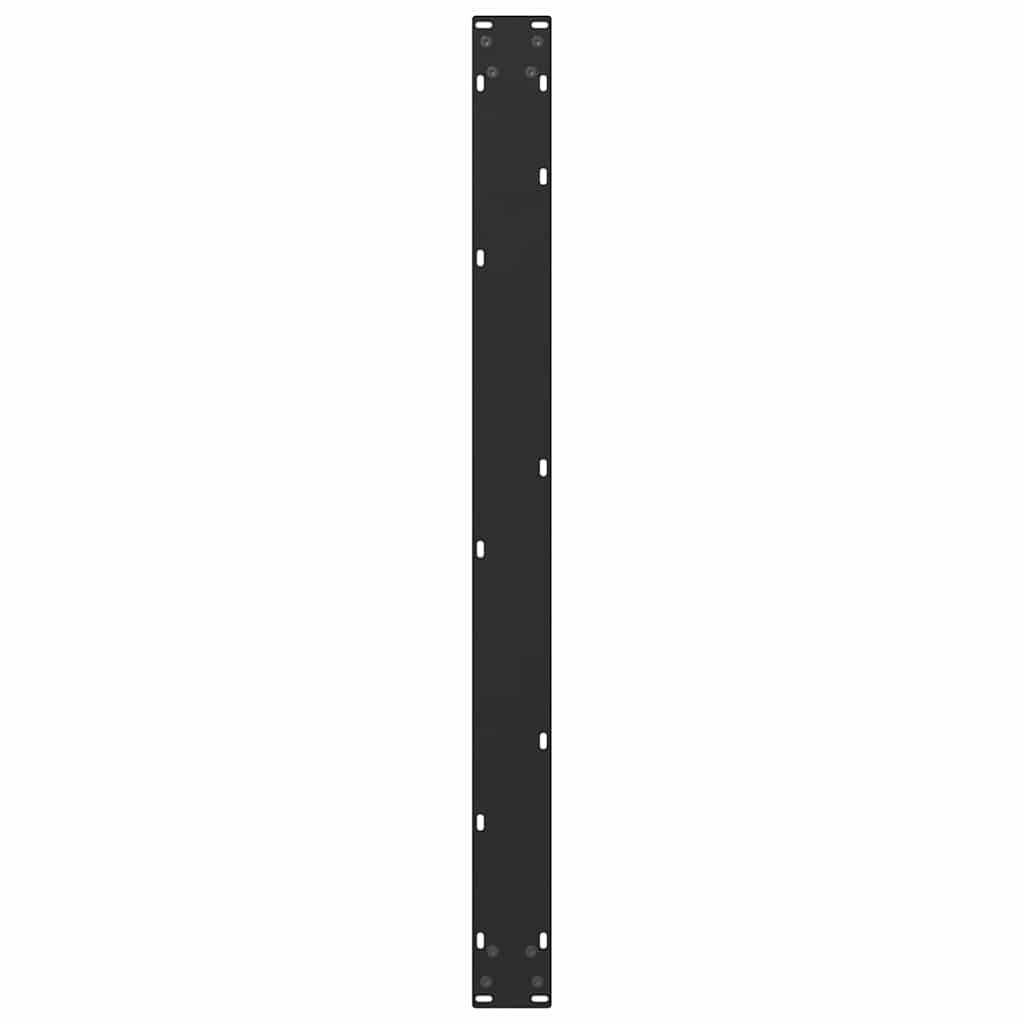 Valgomojo stalo kojelės, 3 vnt., juodos, 100x(72-73) cm, plienas, U formos