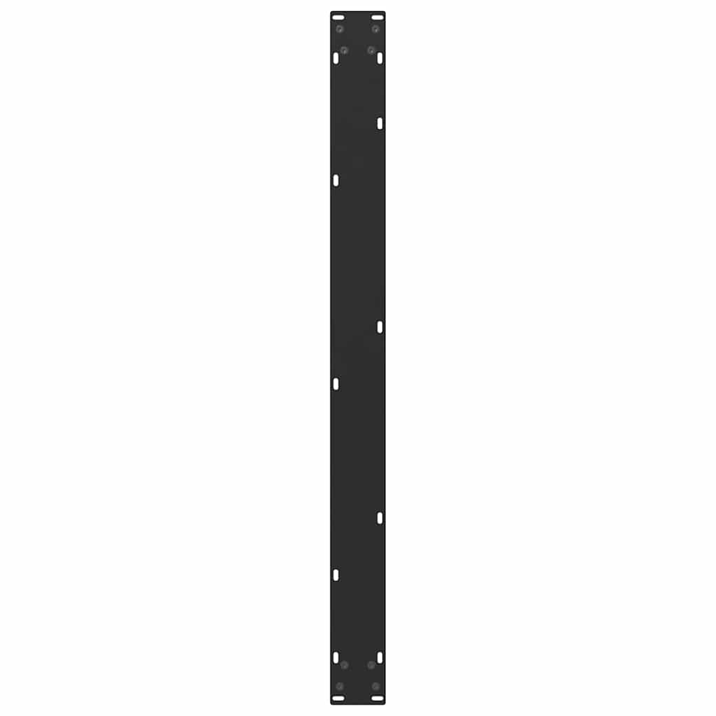 Valgomojo stalo kojelės, 3 vnt., juodos, 100x(72-73) cm, plienas, U formos