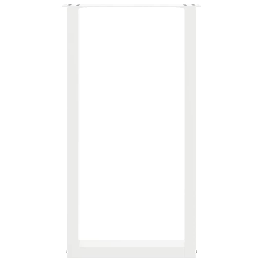 Baro stalo kojos, U formos, 2 vnt., baltos, 40x(90-91) cm, plienas