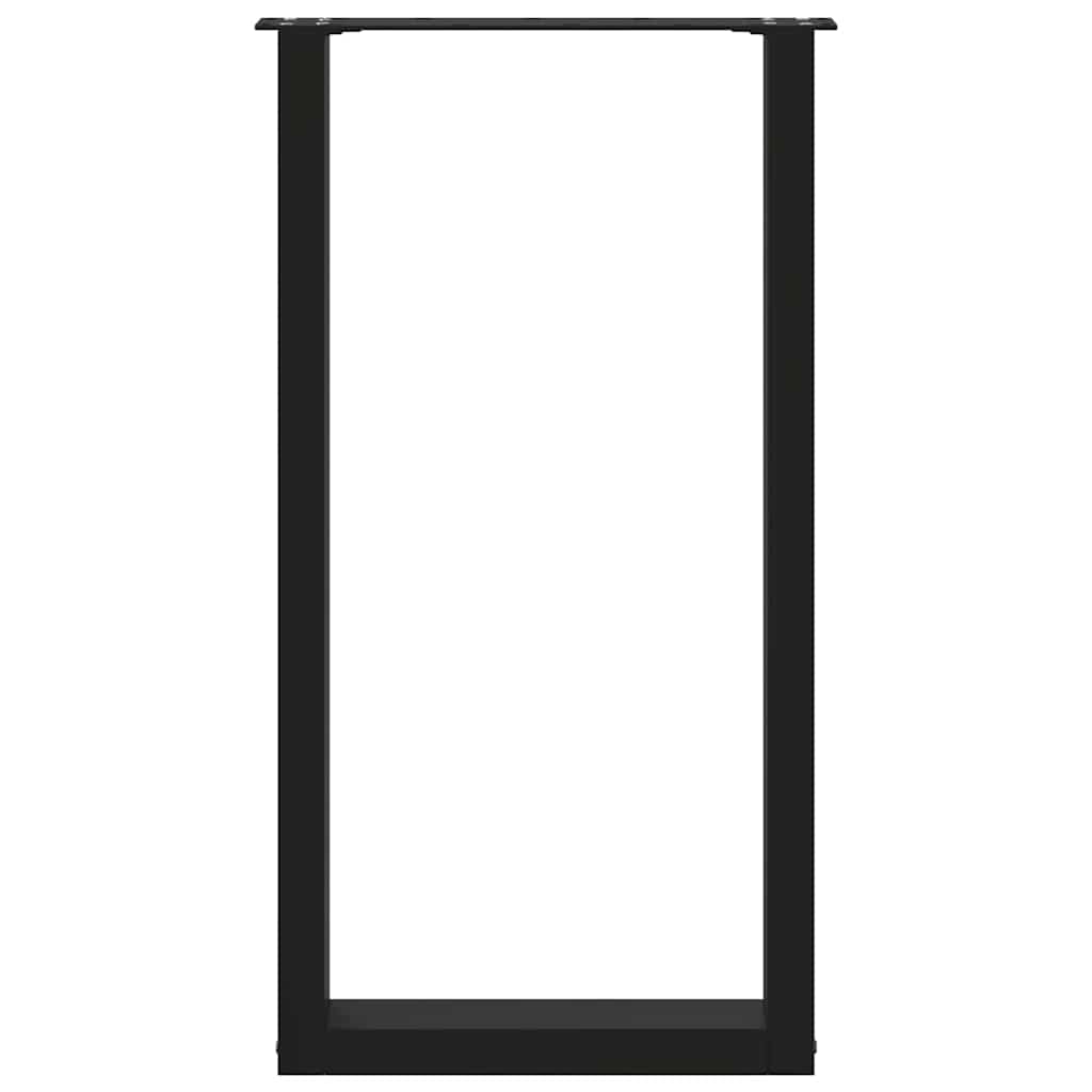 Baro stalo kojos, U formos, 2 vnt., juodos, 50x(90-91) cm, plienas