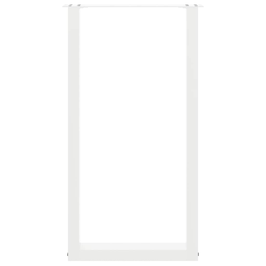 Baro stalo kojos, U formos, 2 vnt., baltos, 50x(90-91) cm, plienas