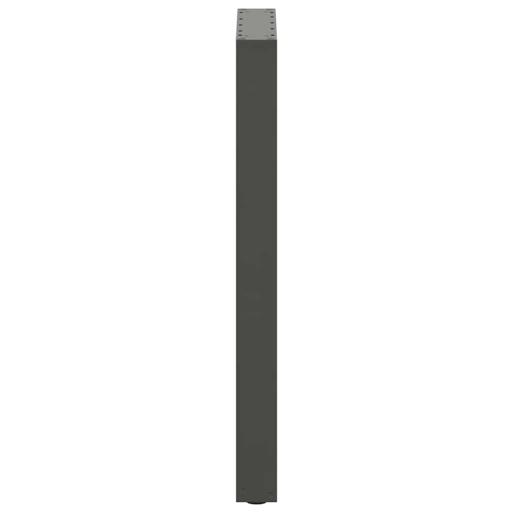 Baro stalo kojos, U formos, 2 vnt., antracito spalvos, 50x(90-91) cm, plienas