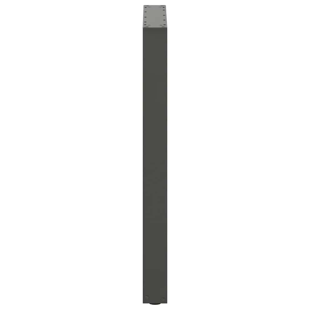 Baro stalo kojos, U formos, 2 vnt., antracito spalvos, 60x(90-91) cm, plienas