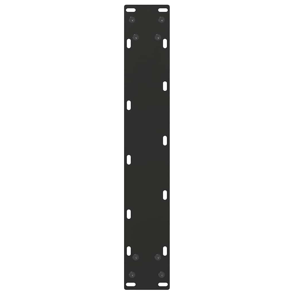 Baro stalo kojos, U formos, 2 vnt., juodos, 40x(100-101) cm, plienas