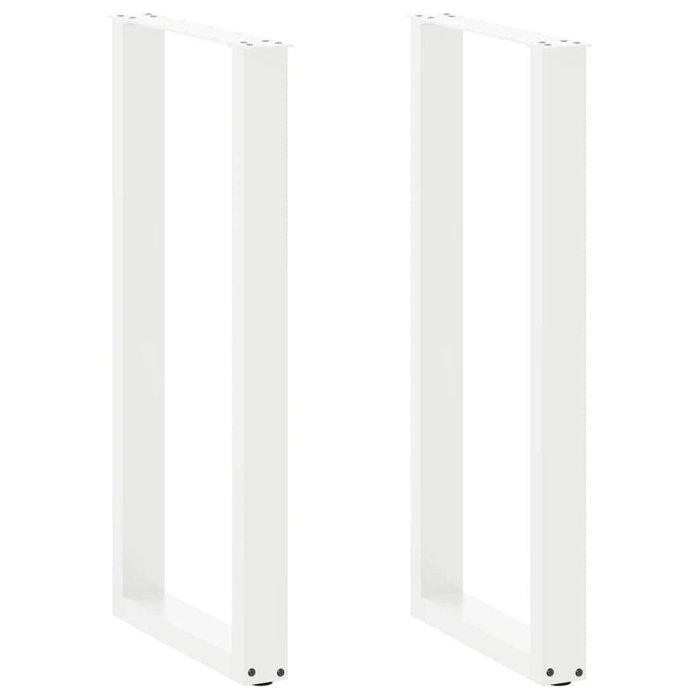 Baro stalo kojos, U formos, 2 vnt., baltos, 40x(100-101) cm, plienas