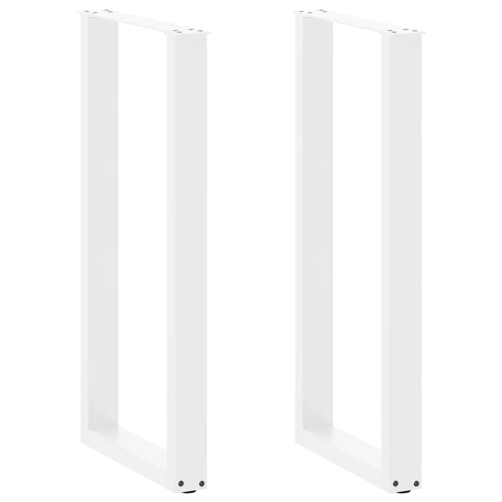 Baro stalo kojos, U formos, 2 vnt., baltos, 40x(100-101) cm, plienas