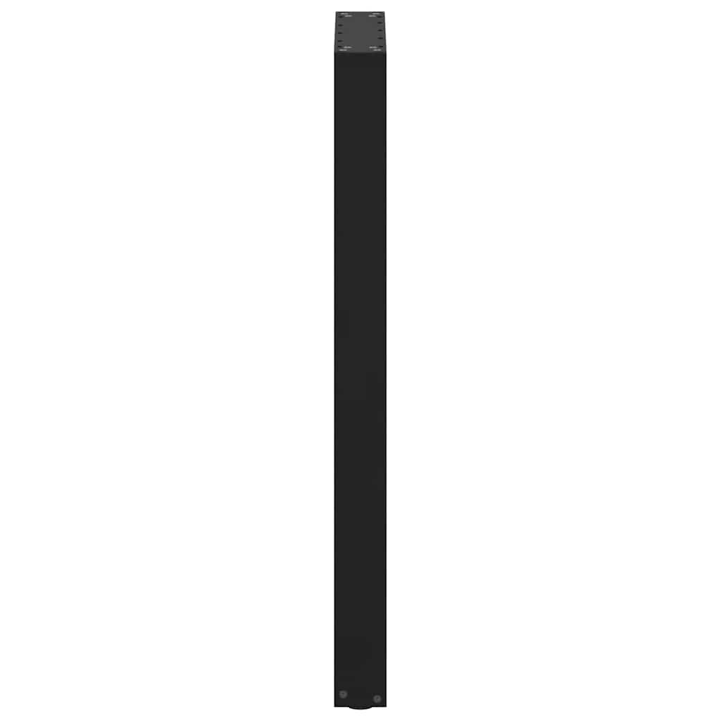 Baro stalo kojos, U formos, 2 vnt., juodos, 50x(100-101) cm, plienas