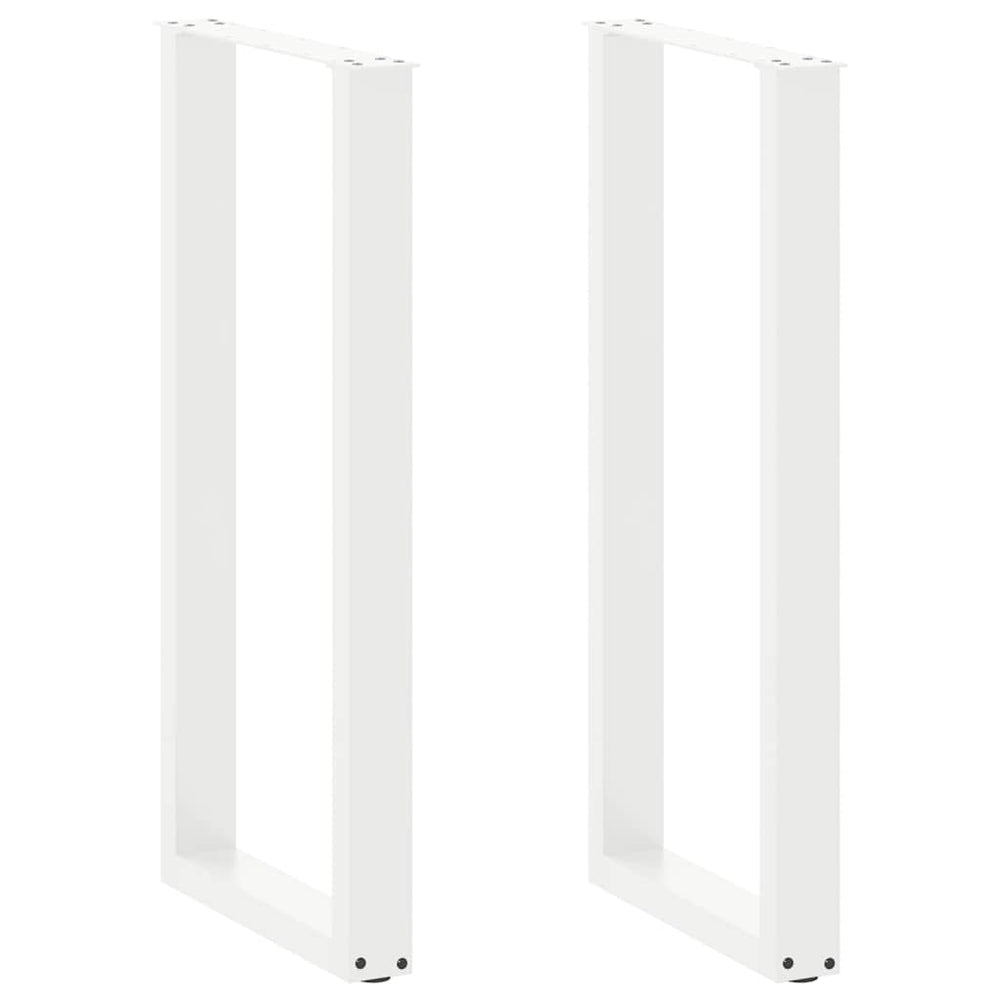 Bar Table Legs, U-shaped, 2 pcs, white, 50x(100-101) cm, steel