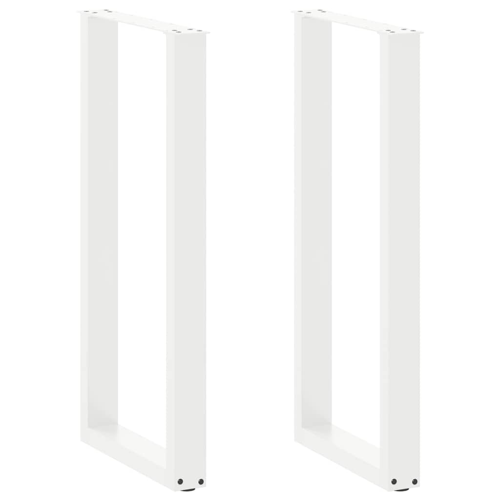 Baro stalo kojos, U formos, 2 vnt., baltos, 50x(100-101) cm, plienas