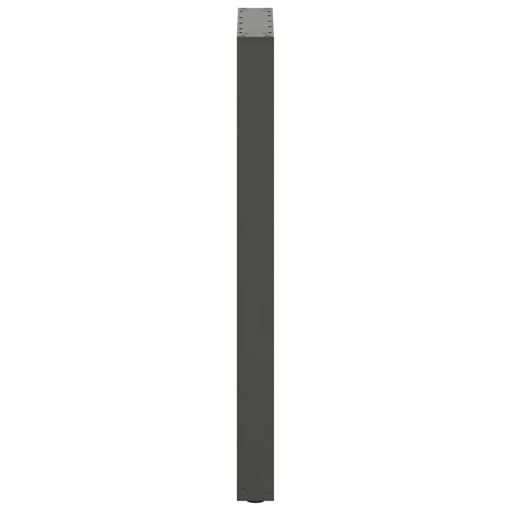 Baro stalo kojos, U formos, 2 vnt., antracito spalvos, 50x(100-101) cm, plienas