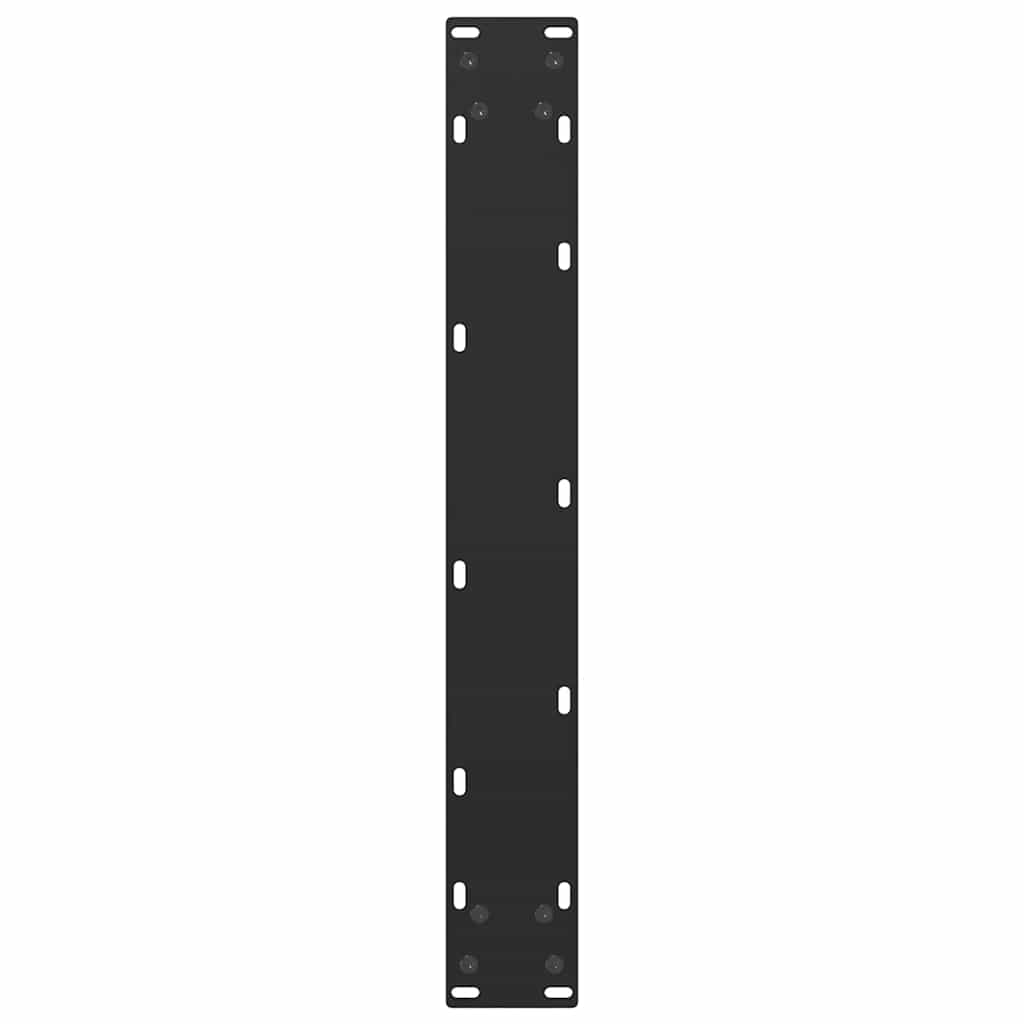 Baro stalo kojos, U formos, 2 vnt., juodos, 60x(100-101) cm, plienas