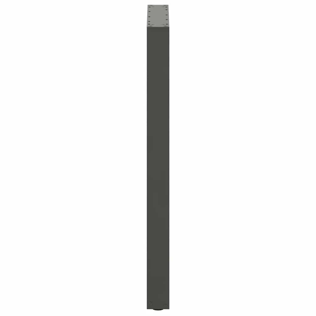 Baro stalo kojos, U formos, 2 vnt., antracito spalvos, 60x(100-101) cm, plienas
