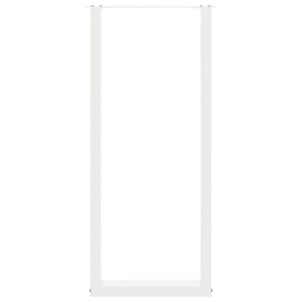Baro stalo kojos, U formos, 2 vnt., baltos, 40x(110-111) cm, plienas
