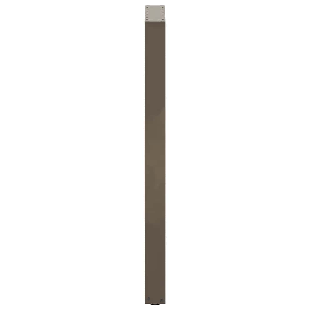Bāra galda kājas, U veida, 2 gab., dabīgs tērauds, 40x(110-111) cm, tērauds