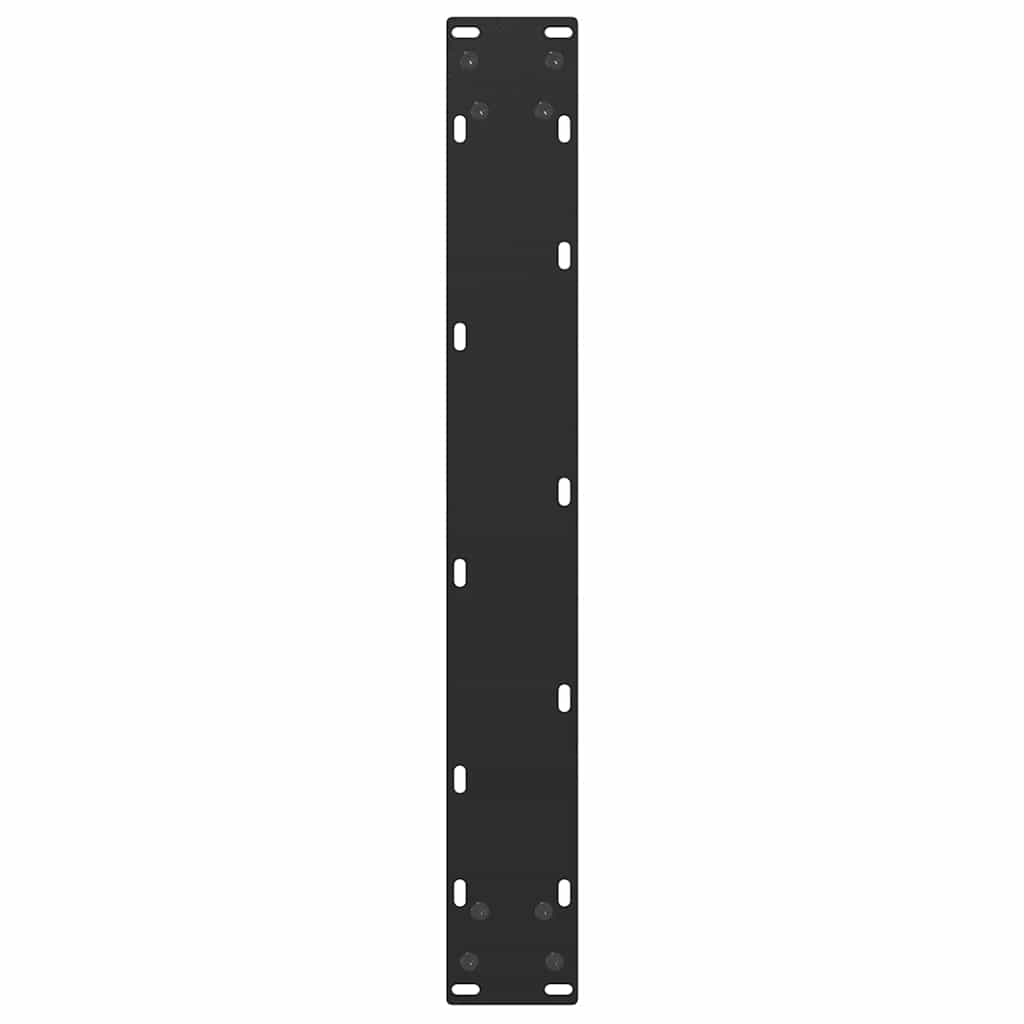 Bāra galda kājas, U veida, 2 gab., melnas, 60x(110-111) cm, tērauds