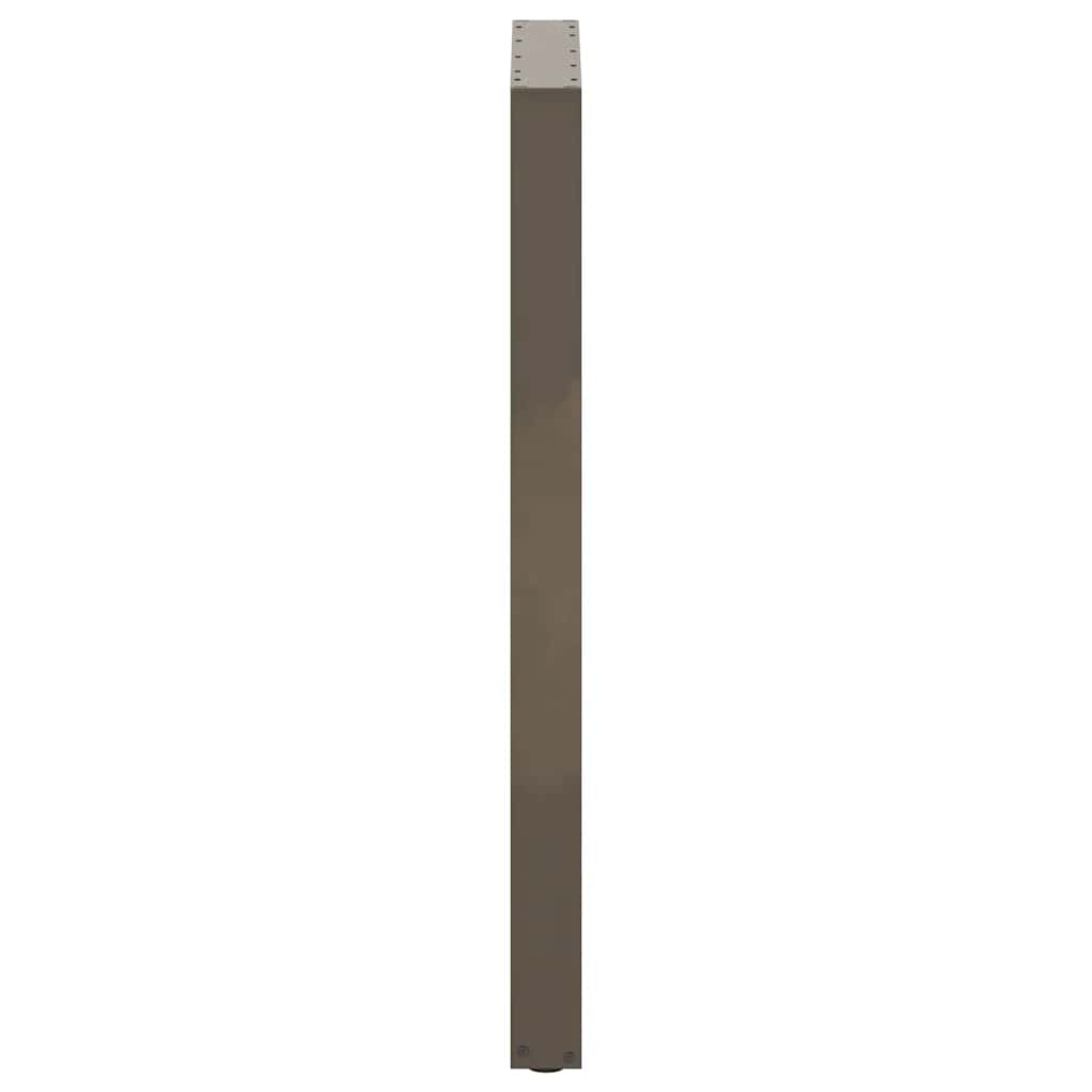 Bar table legs, U-shaped, 2 pcs, natural steel, 60x(110-111) cm, steel