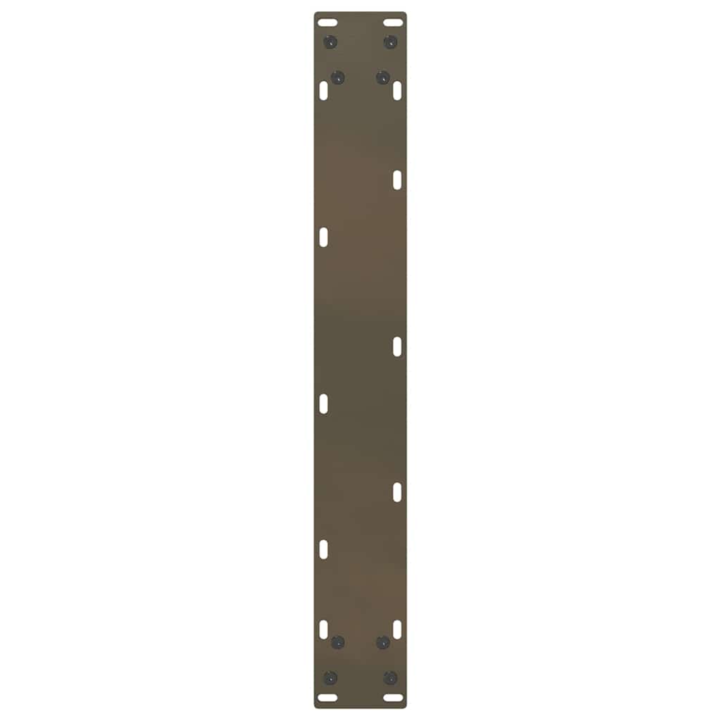 Bar table legs, U-shaped, 2 pcs, natural steel, 60x(110-111) cm, steel