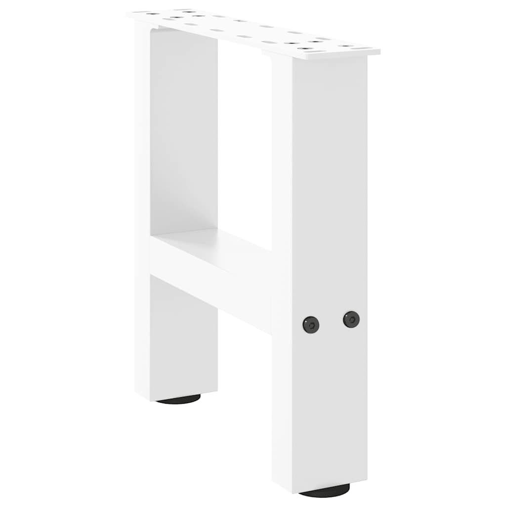 Kavos staliuko kojelės, baltos, 2 vnt., 40x(30-31) cm, plienas