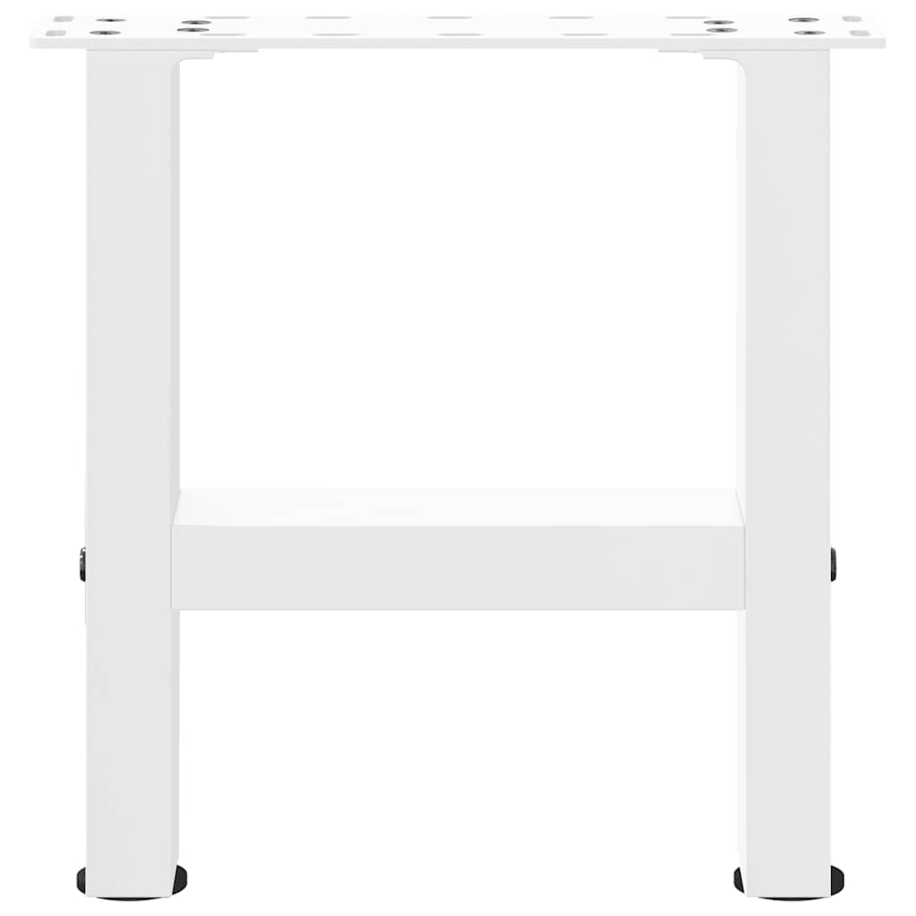 Kavos staliuko kojelės, baltos, 2 vnt., 40x(30-31) cm, plienas