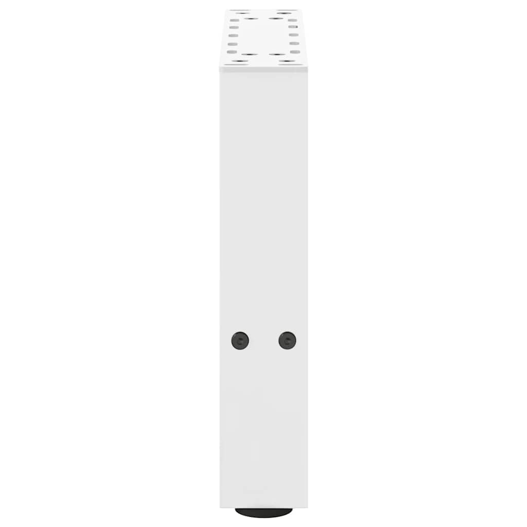 Kavos staliuko kojelės, baltos, 2 vnt., 40x(30-31) cm, plienas
