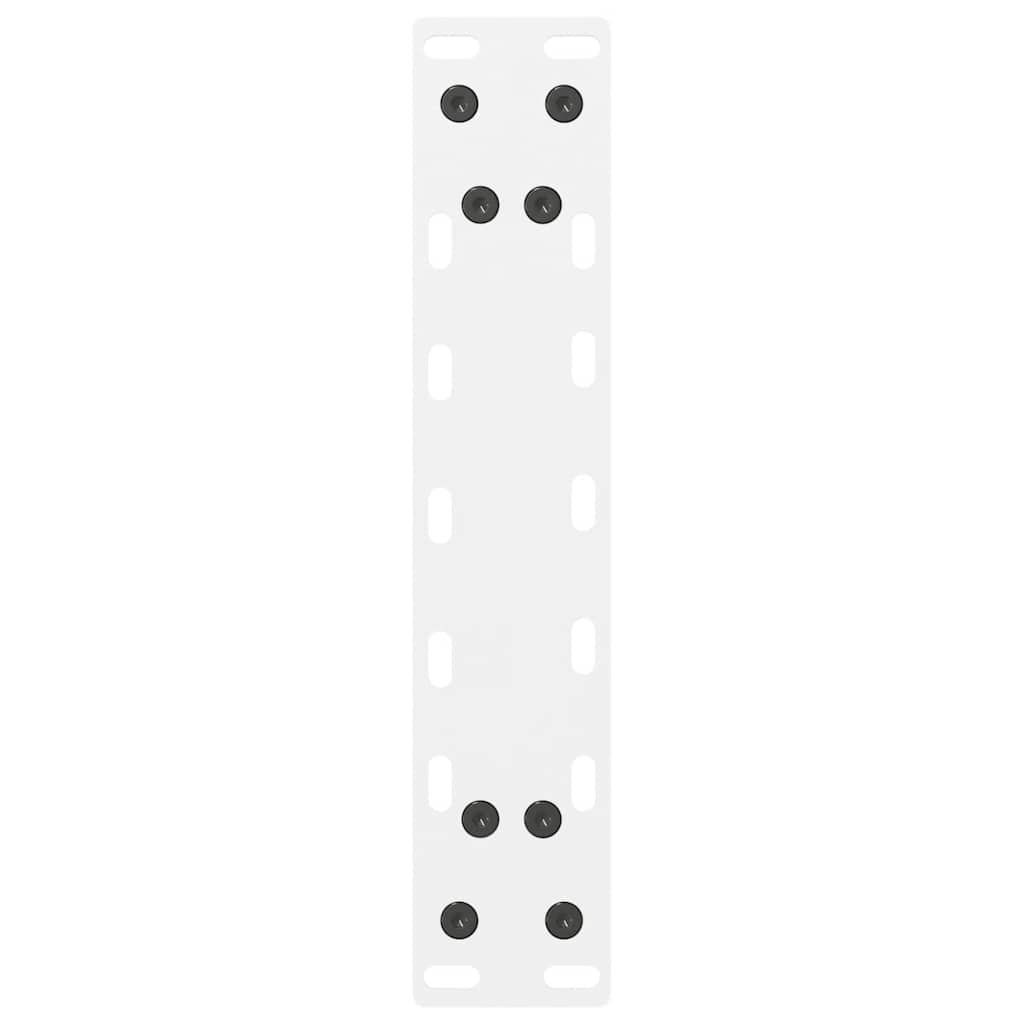 Kavos staliuko kojelės, baltos, 2 vnt., 40x(30-31) cm, plienas