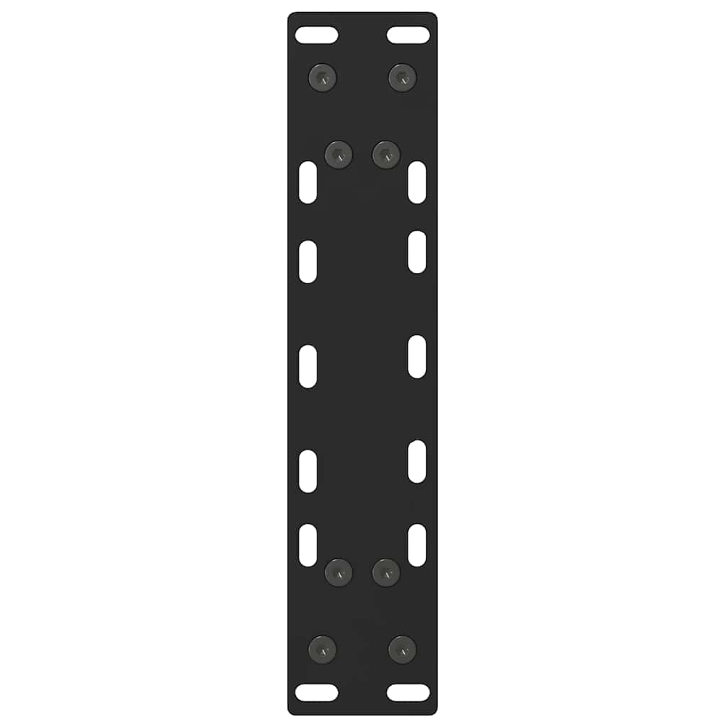 Kavos staliuko kojelės, juodos, 2 vnt., 38x(42-43) cm, plienas
