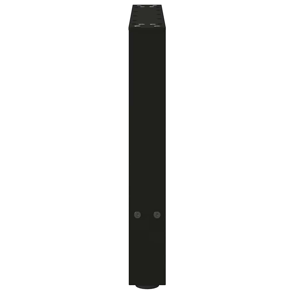 Kavos staliuko kojos, juodos, 2 vnt., 50x(42-43) cm, plienas