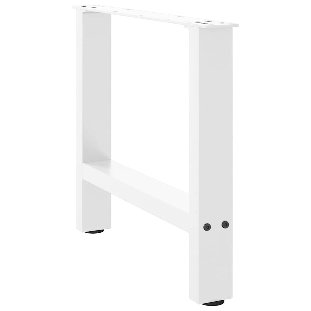 Kavos staliuko kojelės, baltos, 2 vnt., 60x(42-43) cm, plienas