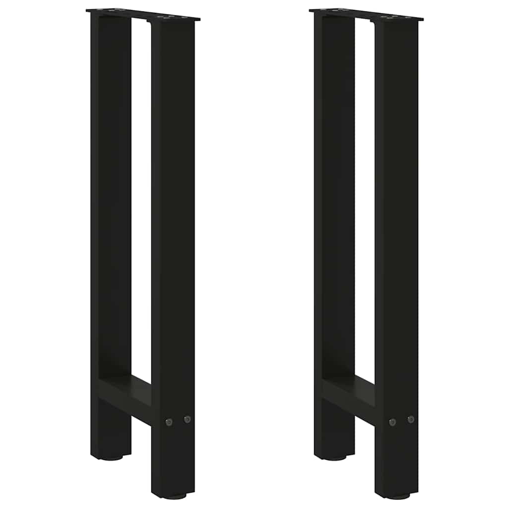 Konsolinio stalo kojos, juodos, 2 vnt., 28x(72-73) cm, plienas
