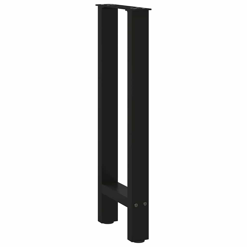 Konsolinio stalo kojos, juodos, 2 vnt., 28x(72-73) cm, plienas
