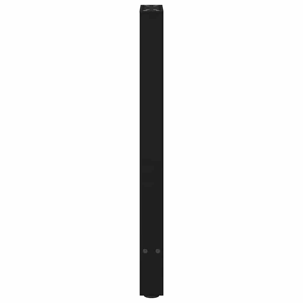 Konsolinio stalo kojos, juodos, 2 vnt., 28x(72-73) cm, plienas