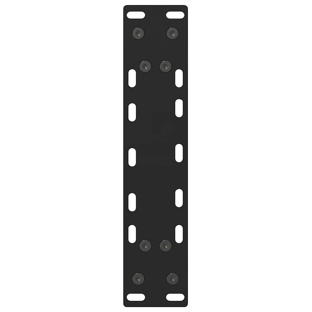 Konsolinio stalo kojos, juodos, 2 vnt., 28x(72-73) cm, plienas
