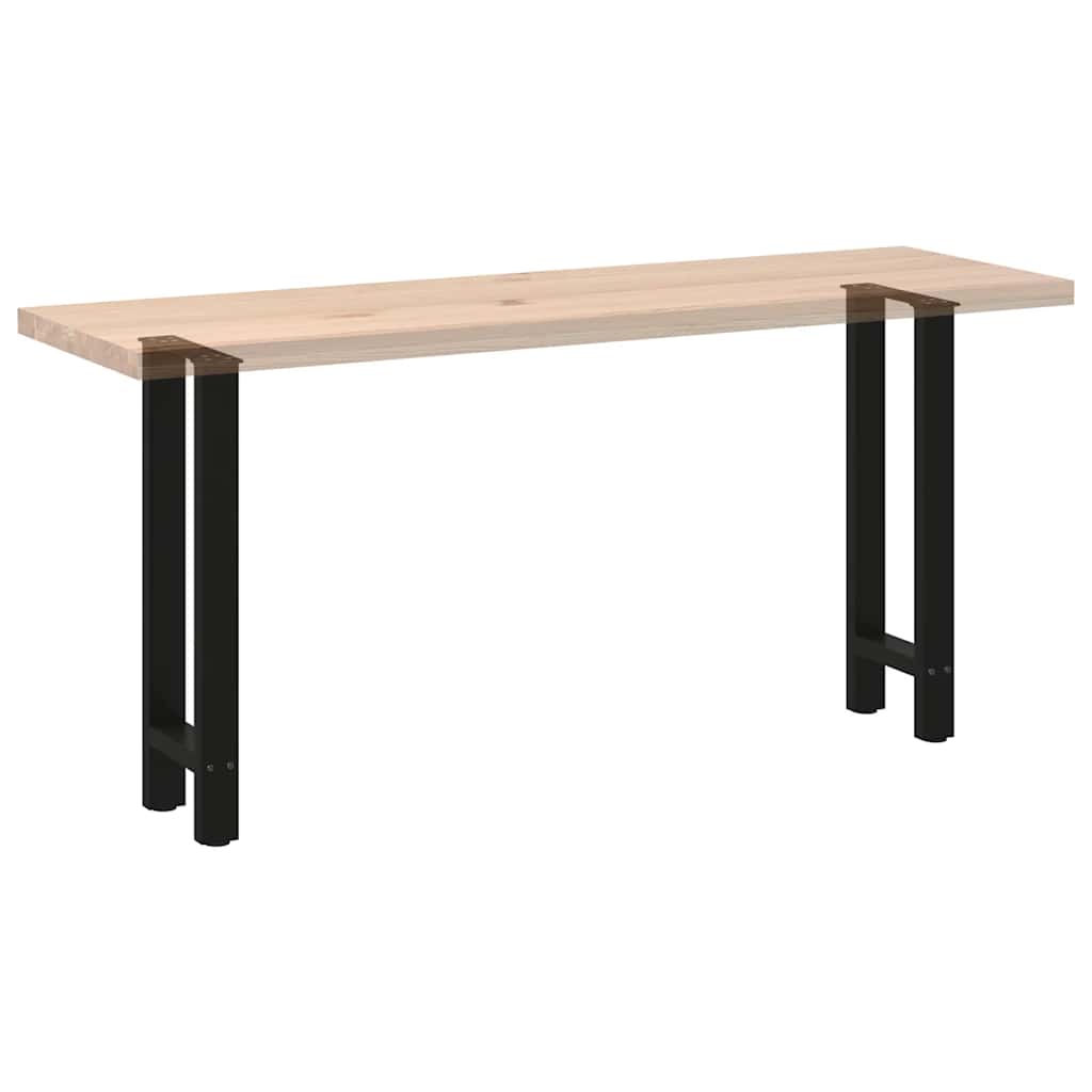 Konsolinio stalo kojos, juodos, 2 vnt., 28x(72-73) cm, plienas