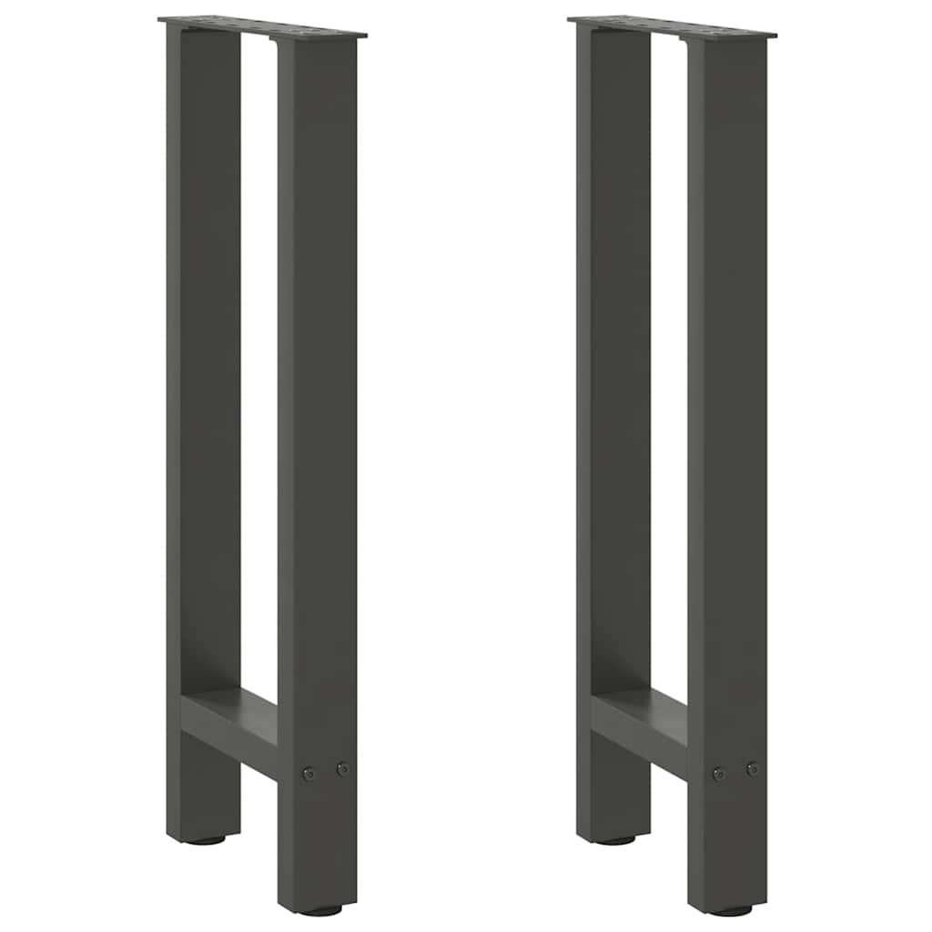 Konsolinio stalo kojos, antracito spalvos, 2 vnt., 28x(72-73) cm, plienas