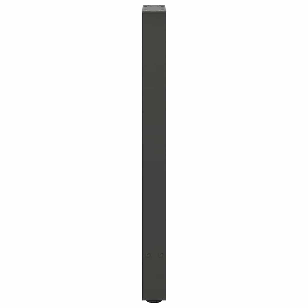 Konsolinio stalo kojos, antracito spalvos, 2 vnt., 28x(72-73) cm, plienas