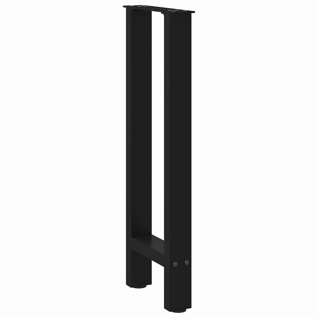 Konsolinio stalo kojos, juodos, 2 vnt., 38x(72-73) cm, plienas