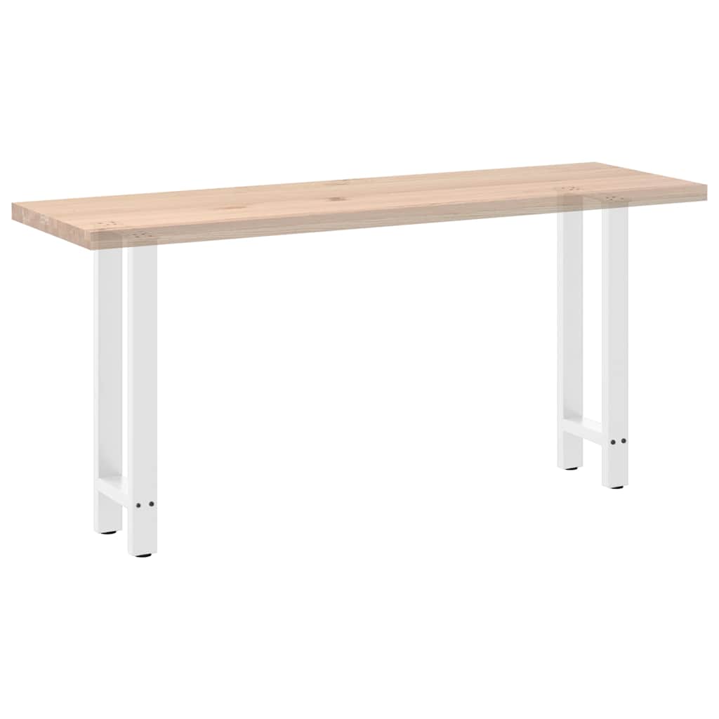 Konsolinio stalo kojos, baltos, 2 vnt., 38x(72-73) cm, plienas