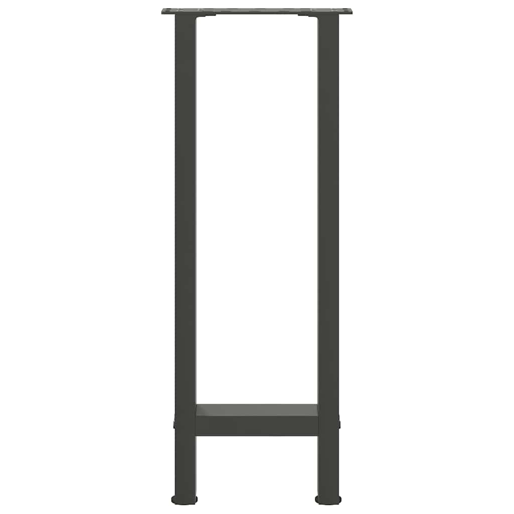 Konsolinio stalo kojos, antracito spalvos, 2 vnt., 38x(72-73) cm, plienas